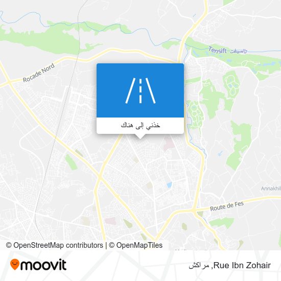 خريطة Rue Ibn Zohair