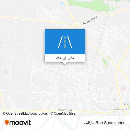 خريطة Rue Saadiennes