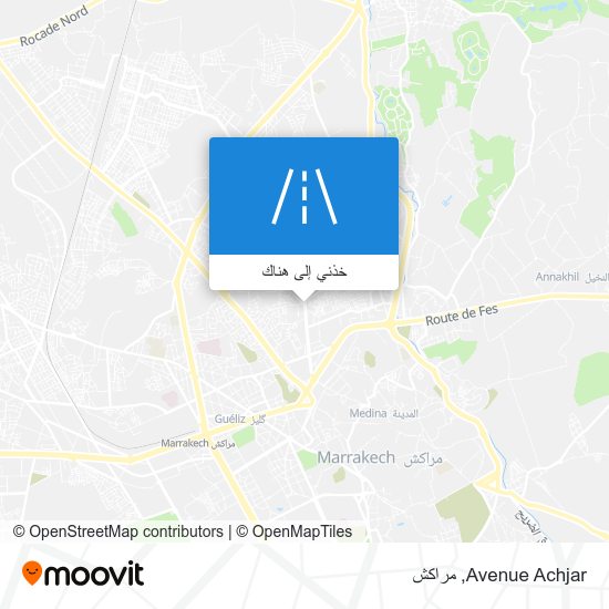 خريطة Avenue Achjar