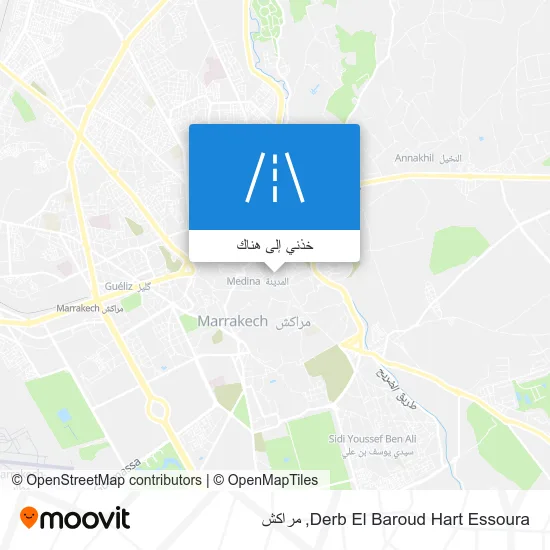 خريطة Derb El Baroud Hart Essoura