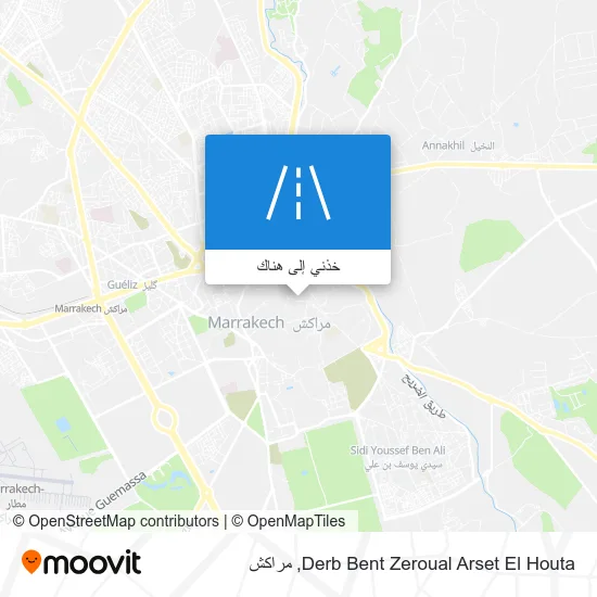 خريطة Derb Bent Zeroual Arset El Houta