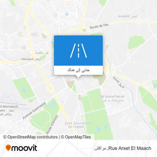 خريطة Rue Arset El Maach