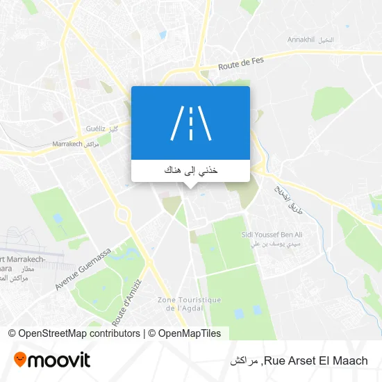 خريطة Rue Arset El Maach