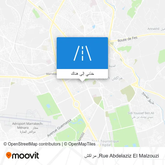 خريطة Rue Abdelaziz El Malzouzi