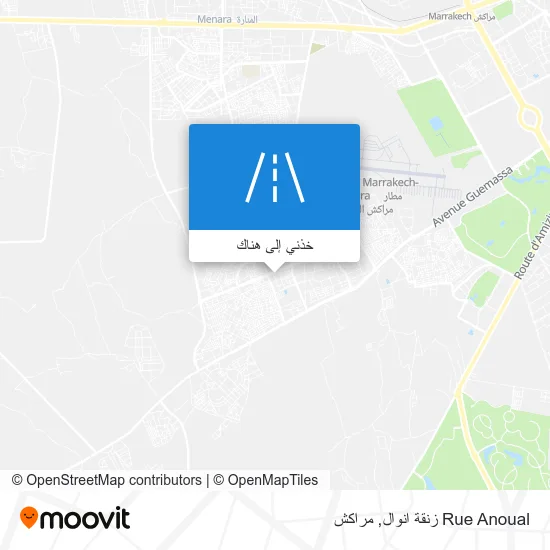 خريطة Rue Anoual زنقة انوال