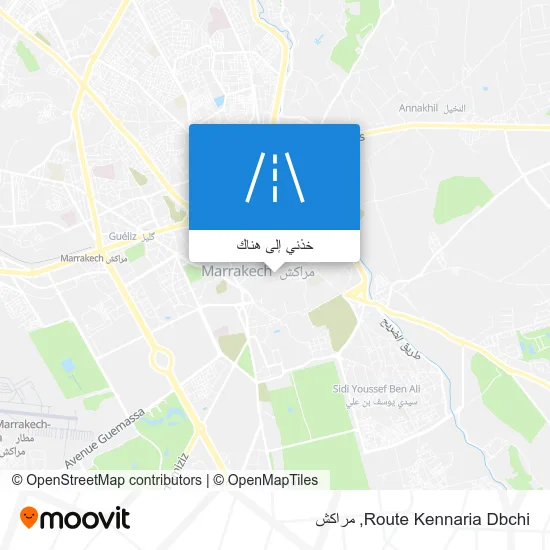 خريطة Route Kennaria Dbchi