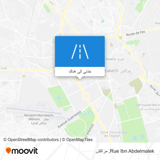خريطة Rue Ibn Abdelmalek