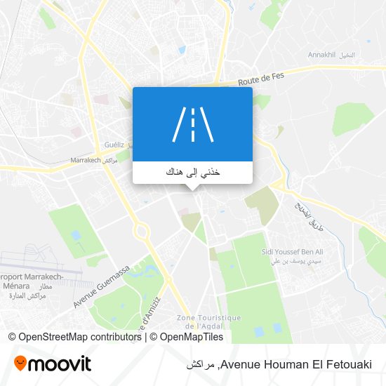 خريطة Avenue Houman El Fetouaki
