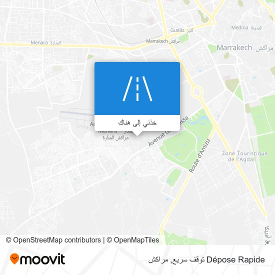 خريطة Dépose Rapide توقف سريع