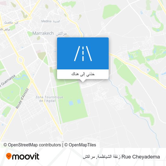 خريطة Rue Cheyadema زنقة الشياظمة