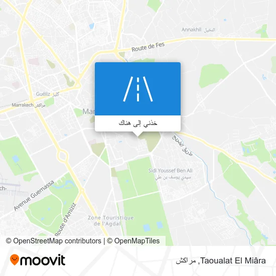 خريطة Taoualat El Miâra