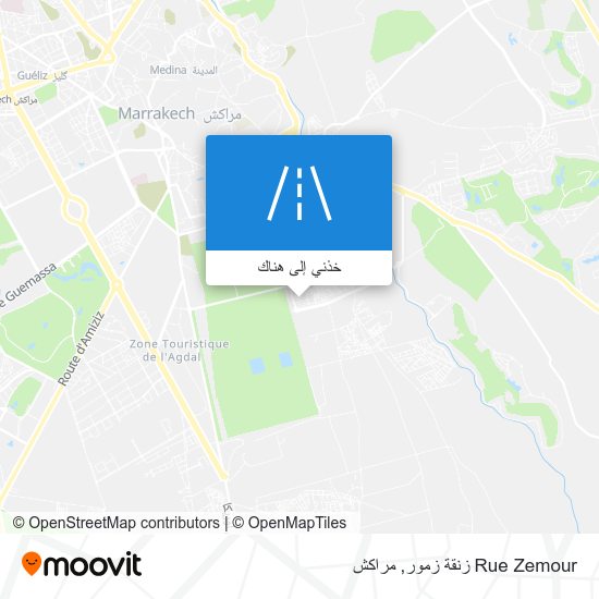 خريطة Rue Zemour زنقة زمور