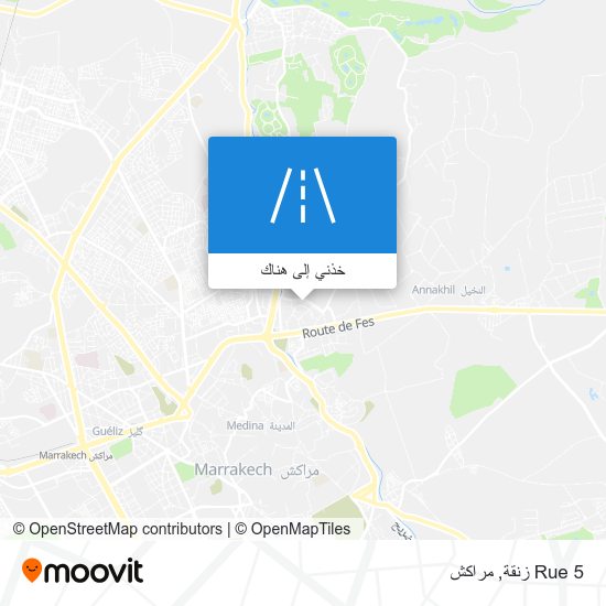 خريطة Rue 5 زنقة