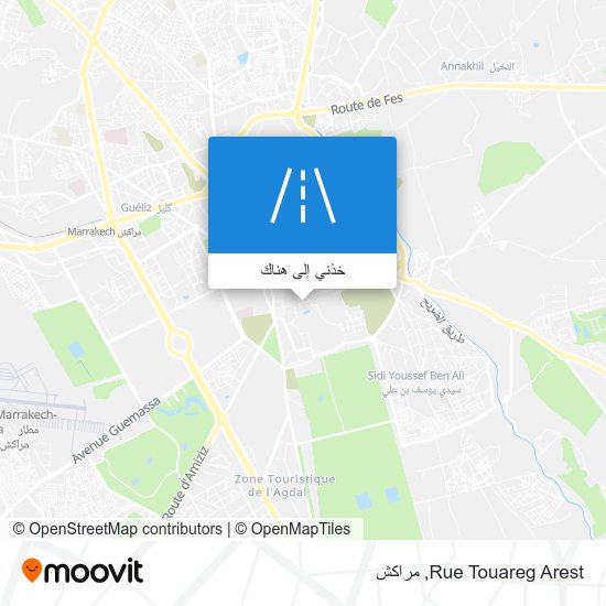 خريطة Rue Touareg Arest