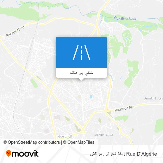 خريطة Rue D'Algérie زنقة الجزاير