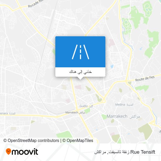 خريطة Rue Tensift زنقة تانسيفت
