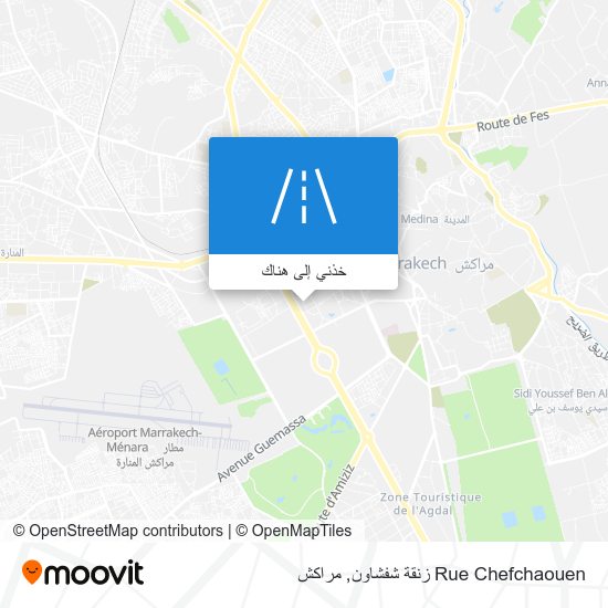 خريطة Rue Chefchaouen زنقة شفشاون