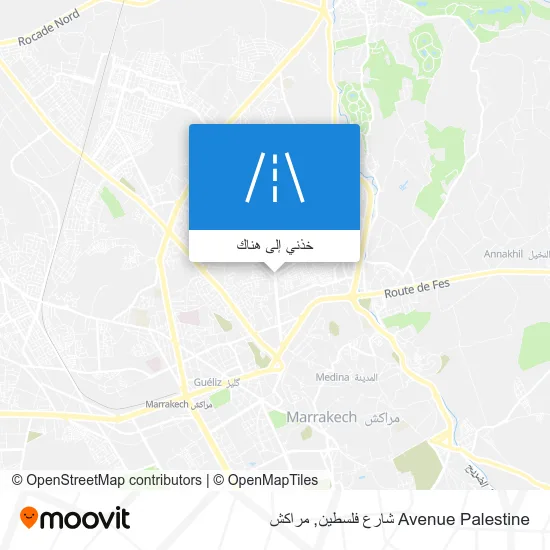 خريطة Avenue Palestine شارع فلسطين