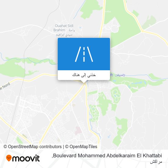 خريطة Boulevard Mohammed Abdelkaraim El Khattabi