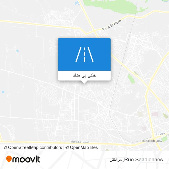 خريطة Rue Saadiennes