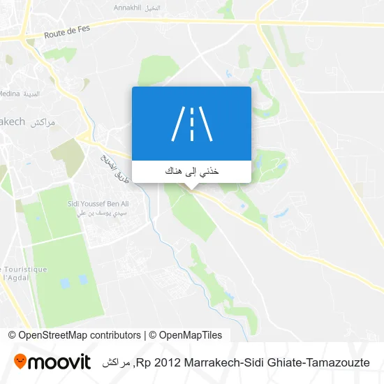 خريطة Rp 2012 Marrakech-Sidi Ghiate-Tamazouzte