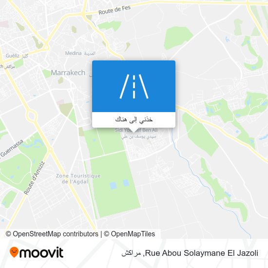 خريطة Rue Abou Solaymane El Jazoli