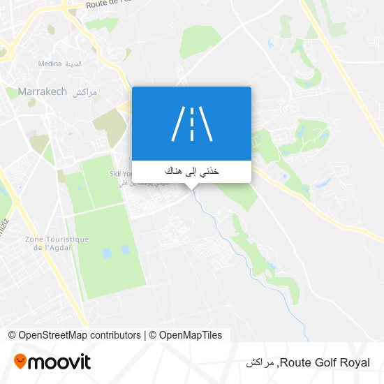 خريطة Route Golf Royal