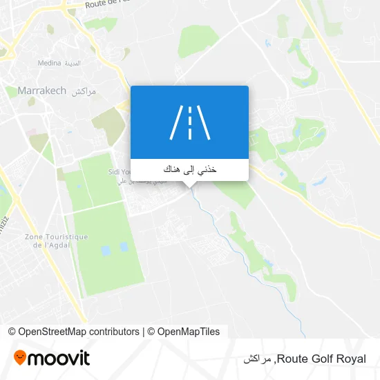 خريطة Route Golf Royal