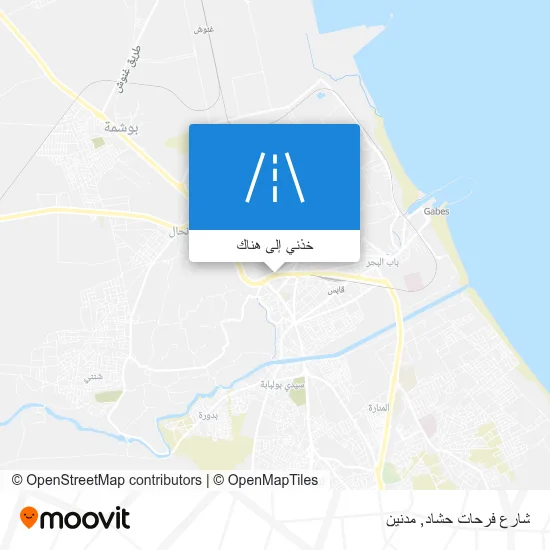 خريطة شارع فرحات حشاد