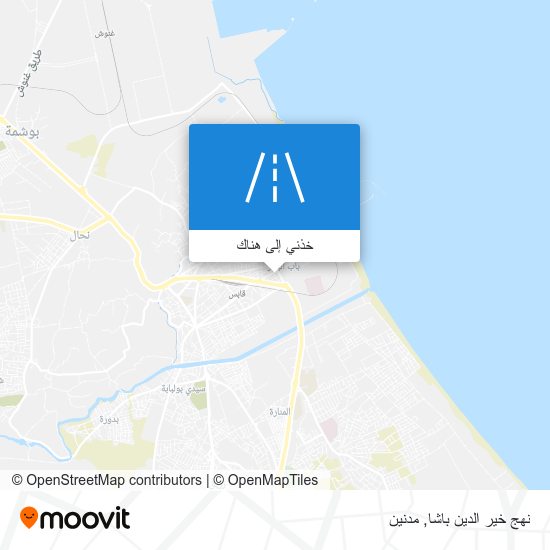 خريطة نهج خير الدين باشا