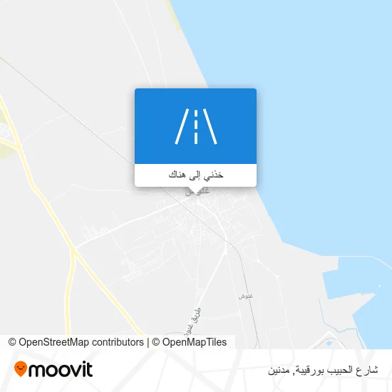 خريطة شارع الحبيب بورقيبة