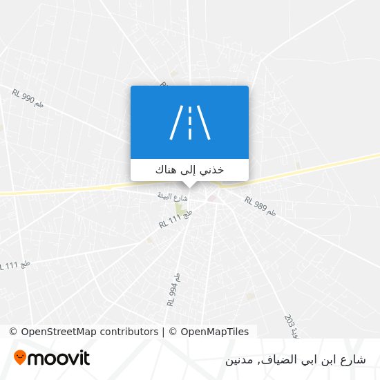 خريطة شارع ابن ابي الضياف