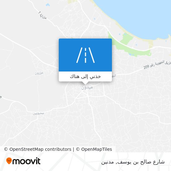 خريطة شارع صالح بن يوسف