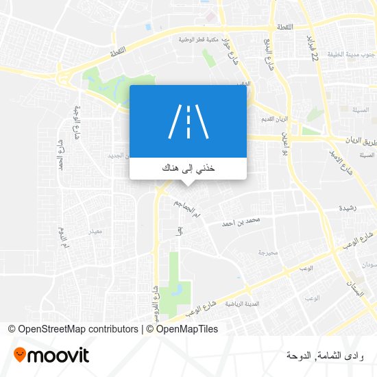 خريطة وادى الثمامة