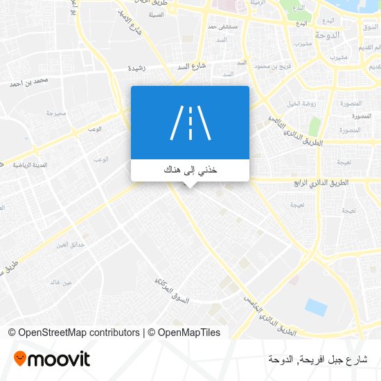 خريطة شارع جبل افريحة