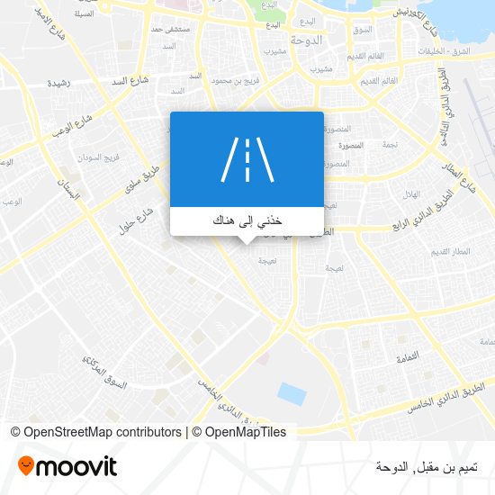 خريطة تميم بن مقبل