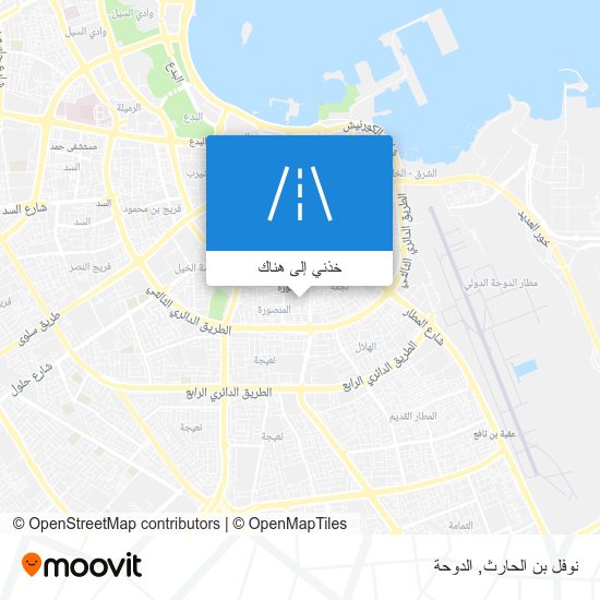 خريطة نوفل بن الحارث