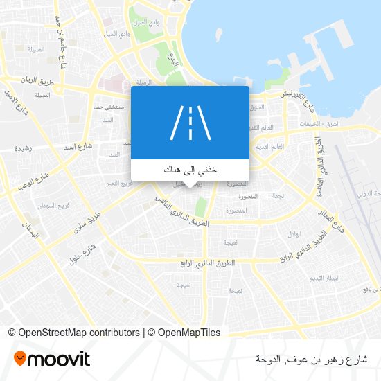 خريطة شارع زهير بن عوف