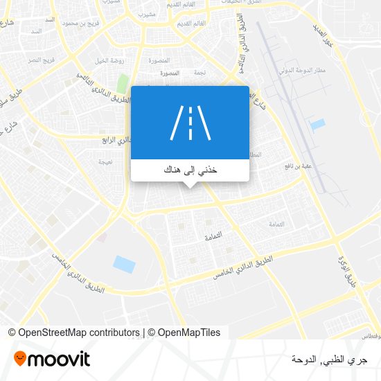 خريطة جري الظبي