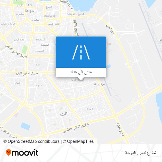 خريطة شارع تدمر