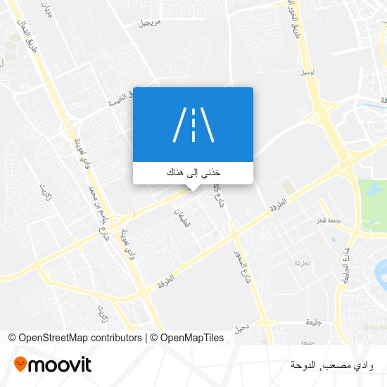 خريطة وادي مصعب