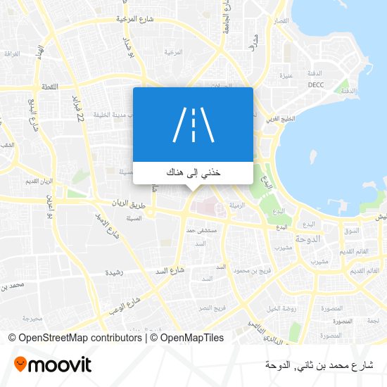 خريطة شارع محمد بن ثاني