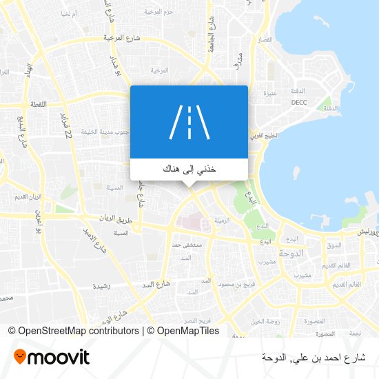 خريطة شارع احمد بن علي