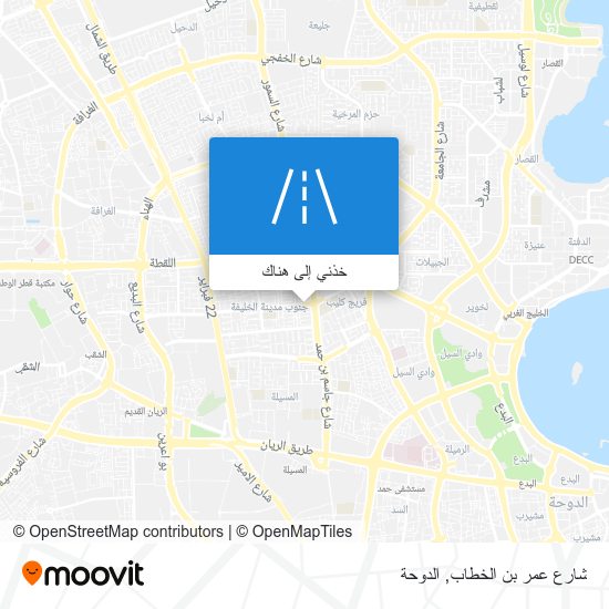 خريطة شارع عمر بن الخطاب