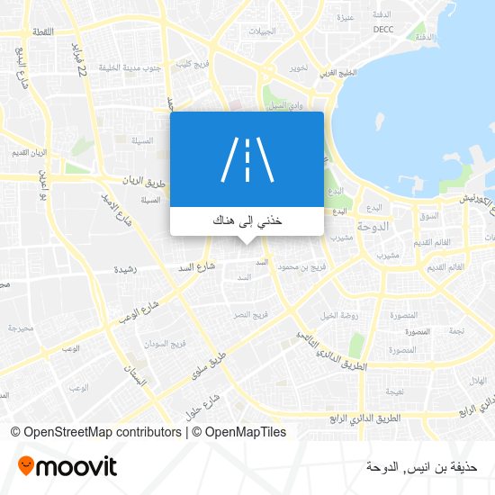 خريطة حذيفة بن انيس