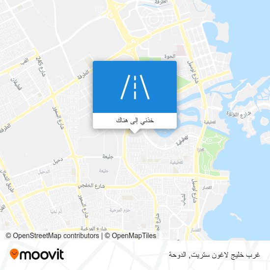 خريطة غرب خليج لاغون ستريت