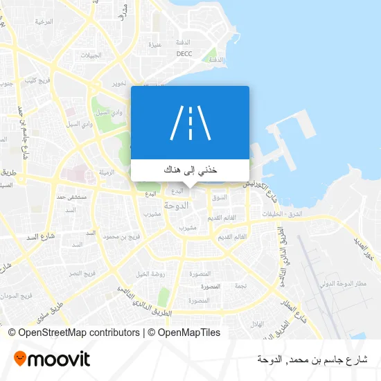 خريطة شارع جاسم بن محمد