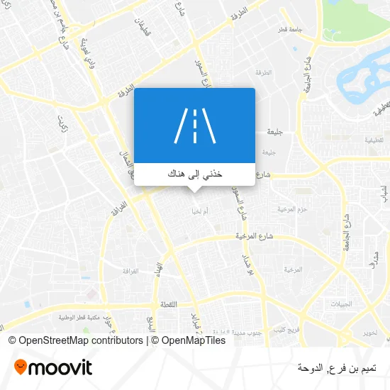 خريطة تميم بن فرع