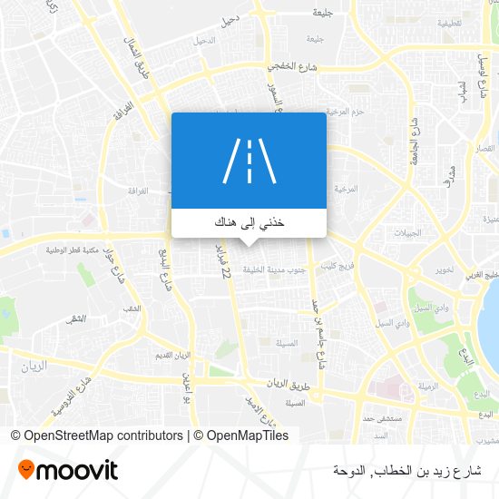 خريطة شارع زيد بن الخطاب