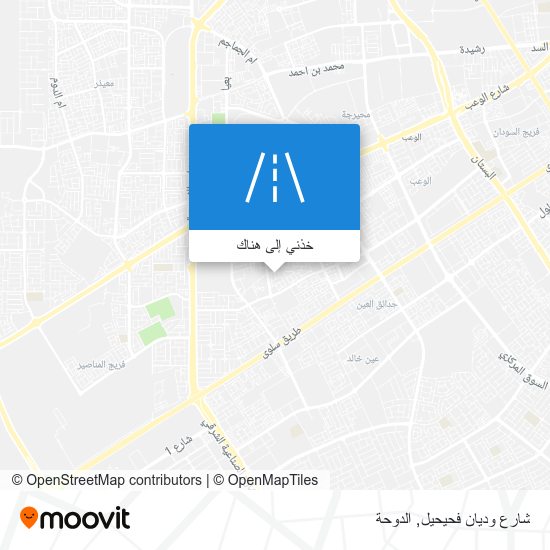 خريطة شارع وديان فحيحيل